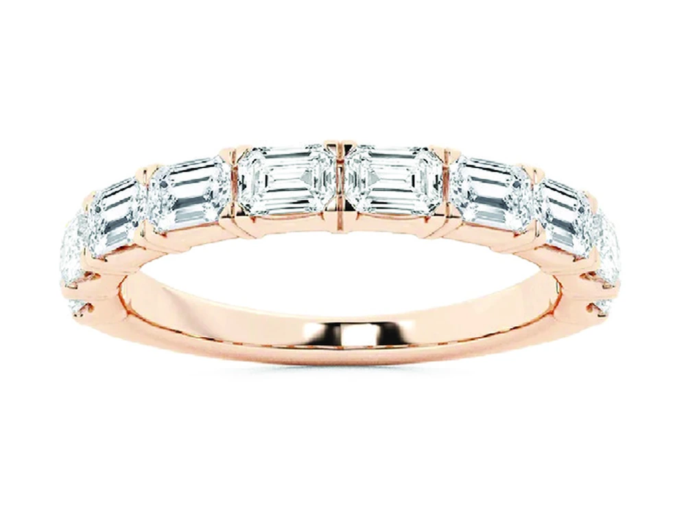 1.5ct East-West Emerald Wedding Band catalog reference image