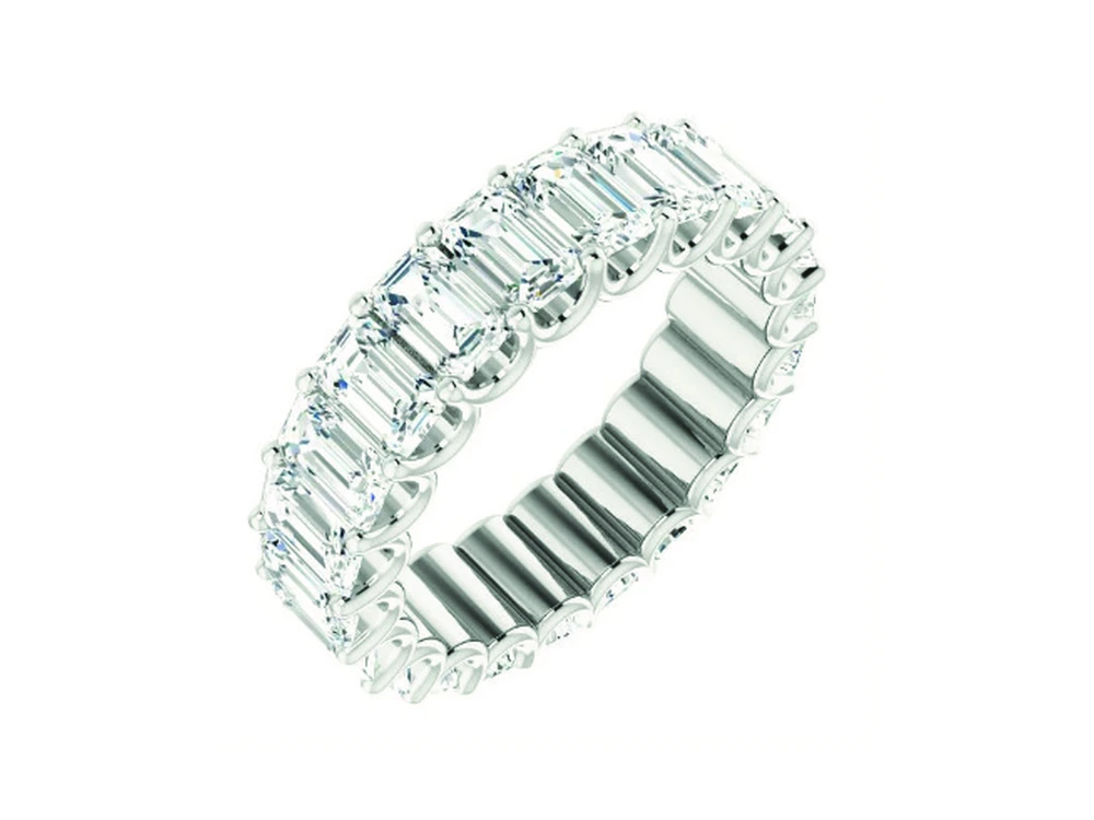3ct Emerald Eternity Band catalog reference image