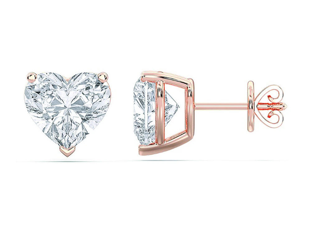 1ct Heart Stud Earrings catalog reference image