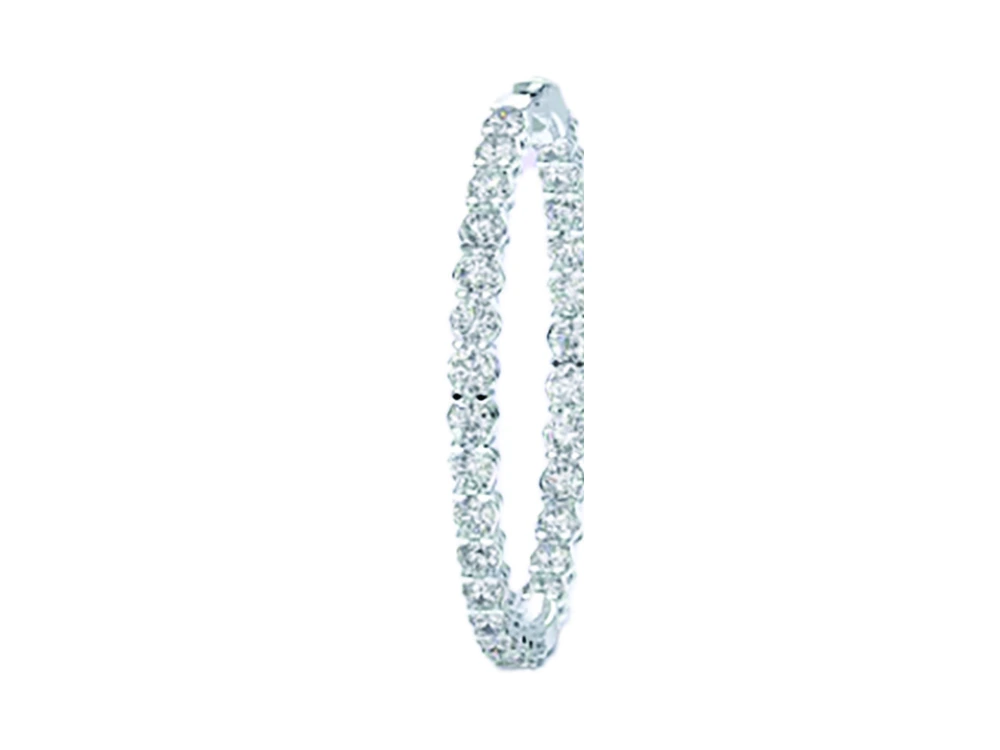 1ct Lightweight Round In-and-Out Hoop Earrings catalog reference image