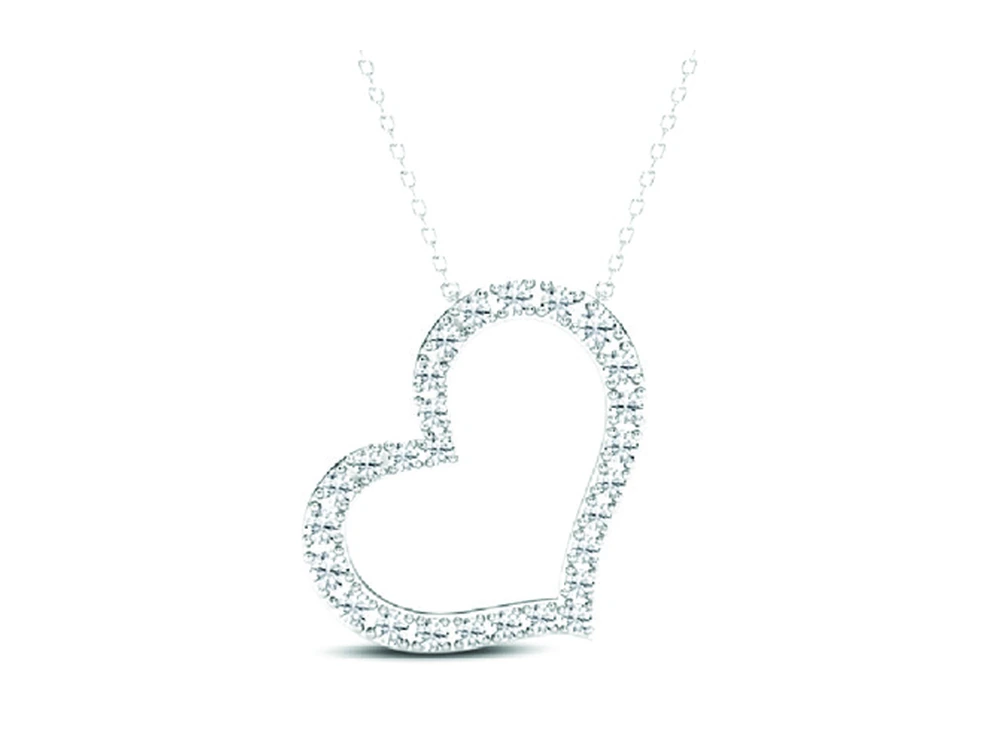 0.5ct Open Heart Pendant catalog reference image