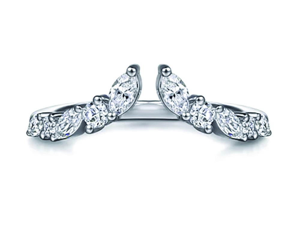 1ct Open Marquise Wedding Band catalog reference image
