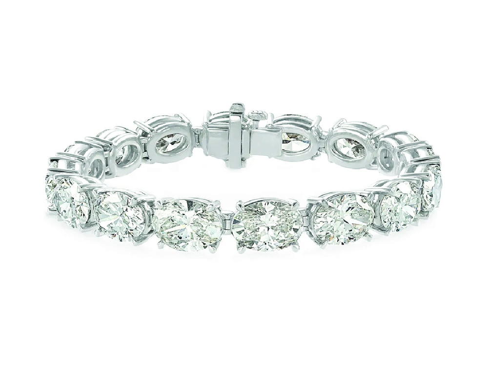 10ct Oval East-West Tennis Bracelet catalog reference image