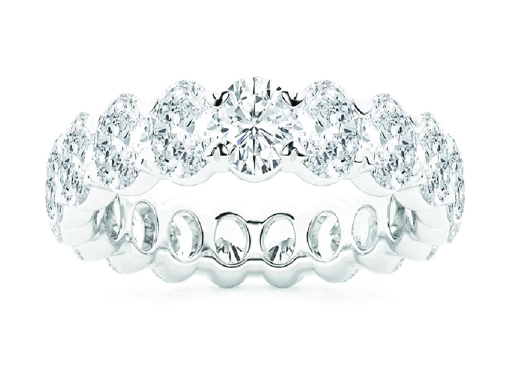 3ct Oval Eternity Band catalog reference image