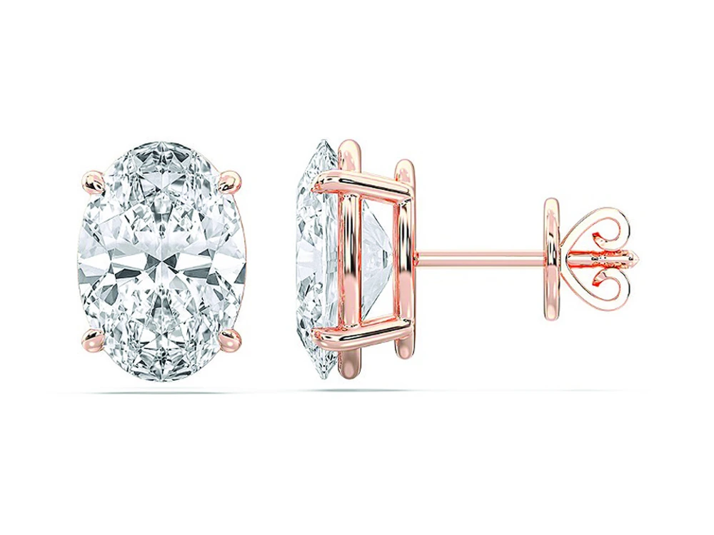 1ct Oval or Cushion Stud Earrings catalog reference image