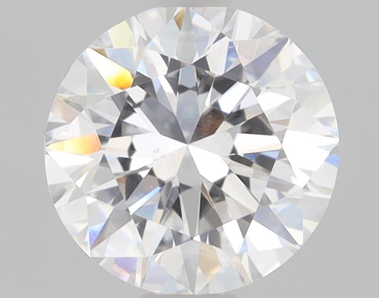 1ct round lab-grown diamond F color VVS2 clarity 6.49mm