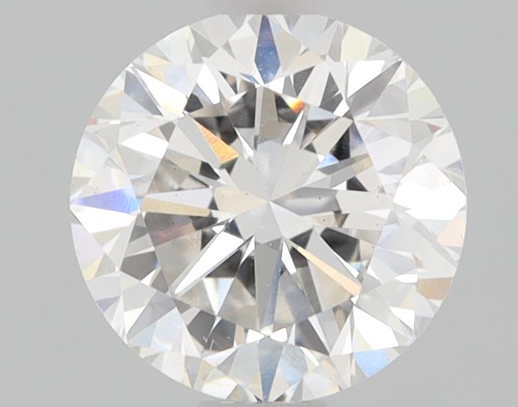 1.01ct round F/VS1 lab-grown diamond, 6.33-6.31mm, excellent cut and clarity.