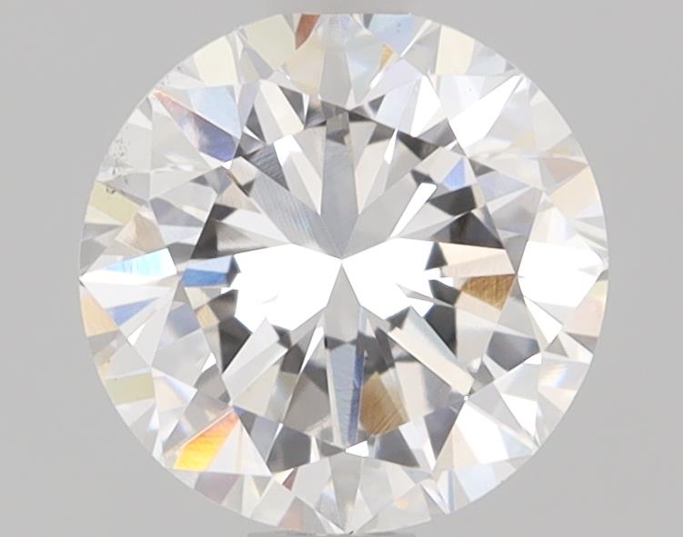 1.01ct round F/VS1 lab-grown diamond, 6.39-6.35mm, excellent cut and clarity.