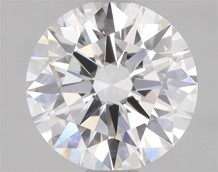 1.07ct round E/VVS1 lab-grown diamond, ID cut grade, IGI certified.