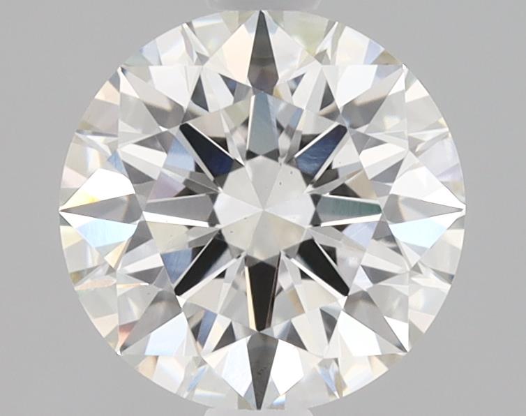 1.07ct round H/VS2 lab-grown diamond, ID cut grade, 6.62-6.60mm.
