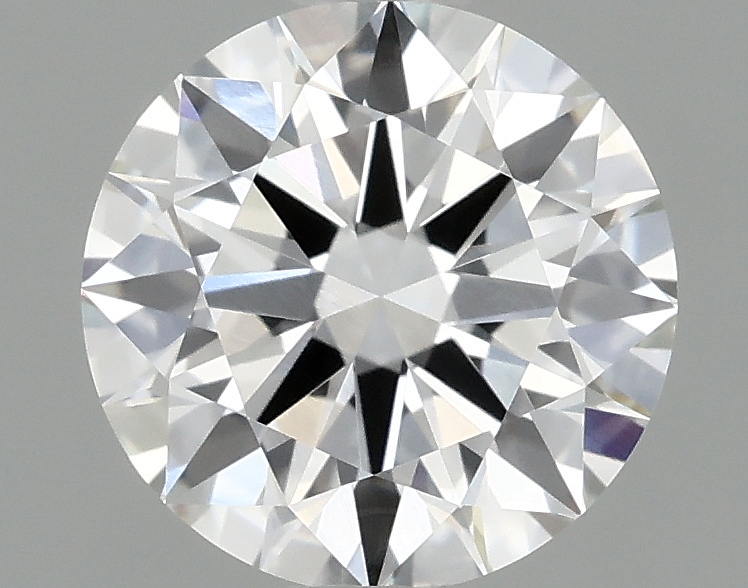 1.09ct round F/VVS1 lab-grown diamond, 6.59mm, IGI certified.