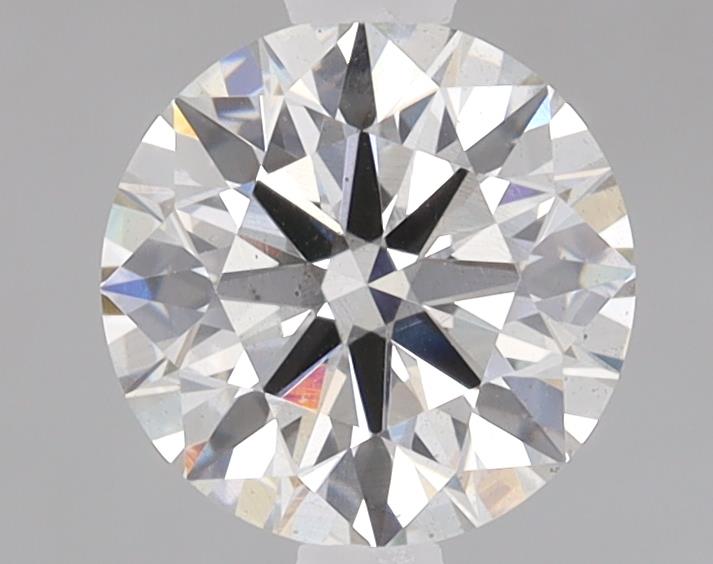 1.09ct round H/VS1 lab-grown diamond, 6.65-6.64mm, loose stone.
