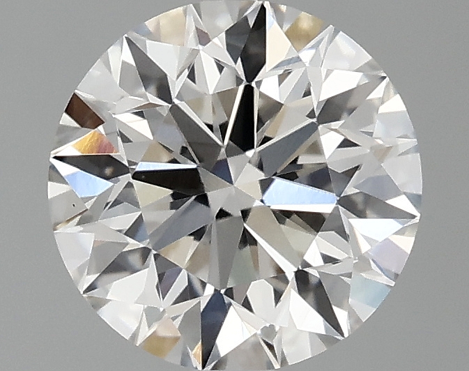 1.17ct round lab-grown diamond, F color, VS2 clarity, IGI certified.