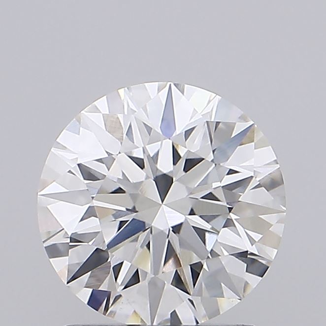 1.38ct round F/VVS2 lab-grown diamond, 7.11mm, IGI certified.