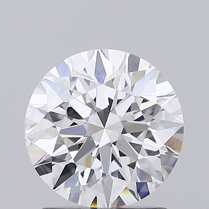 1.56ct round lab-grown diamond, D color, VS1 clarity, IGI certified.