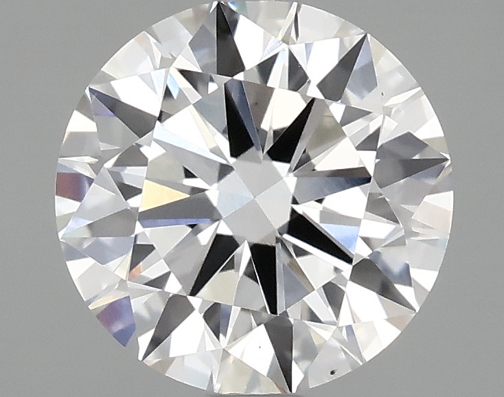 1.58ct round F/VS2 lab-grown diamond, 7.54mm, IGI certified.