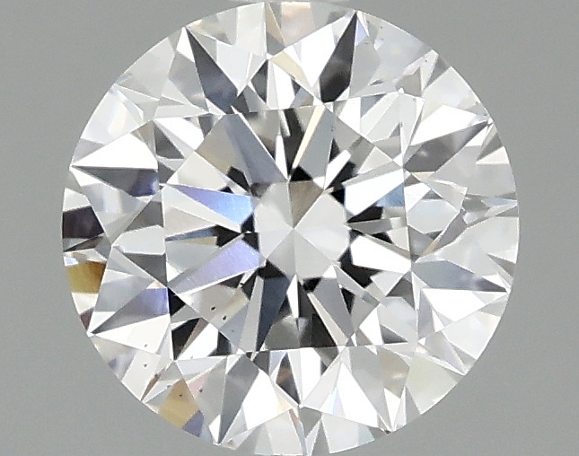 1.67ct round D/VS2 lab-grown diamond, IGI certified, 7.54mm diameter.