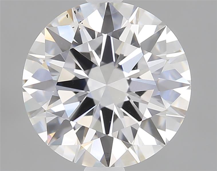 1.74ct round F/VS2 lab-grown diamond, 7.91mm, IGI certified.
