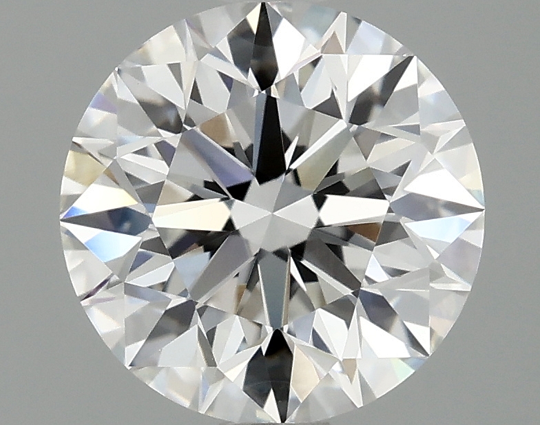 1.86ct round D/VVS2 lab-grown diamond, 7.78mm, IGI certified.