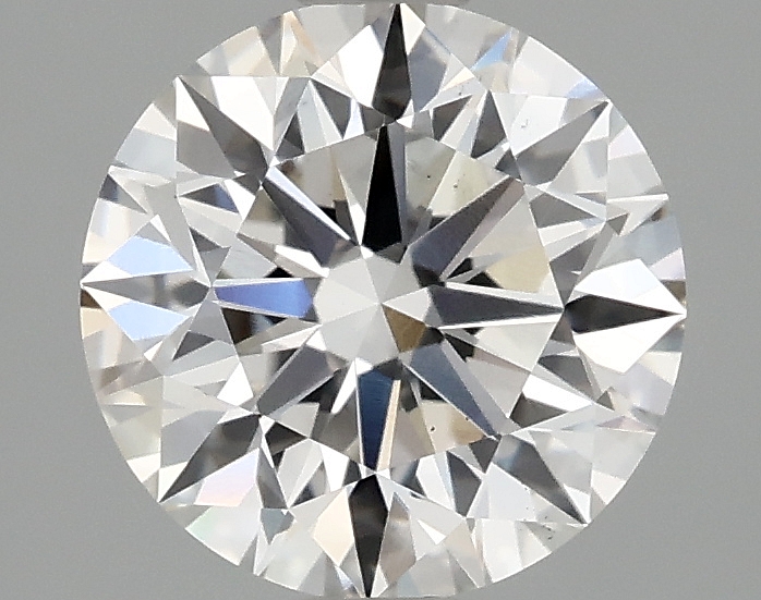 1.9ct round F/VS2 lab-grown diamond, 7.89mm, IGI certified.