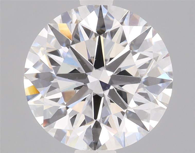 2ct round F/VS1 lab-grown diamond, ID cut, IGI certified, 7.96-8.02mm.
