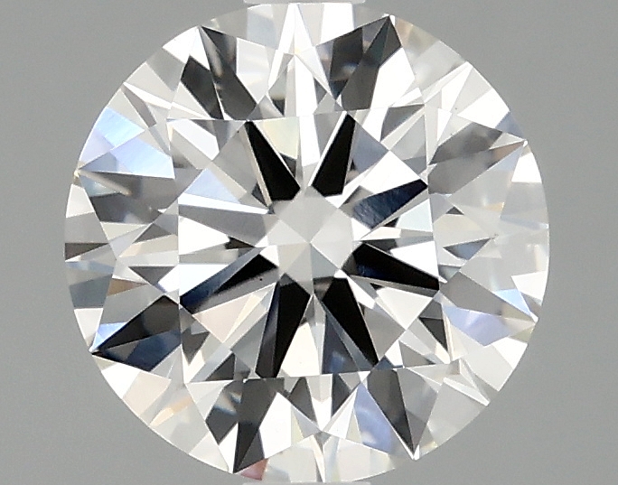 2ct round F/VS1 lab-grown diamond, 8.11mm, IGI certified.