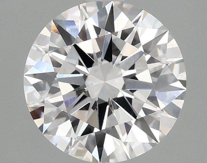 2.01ct round F/VS1 lab-grown diamond, 8.22mm, IGI certified.