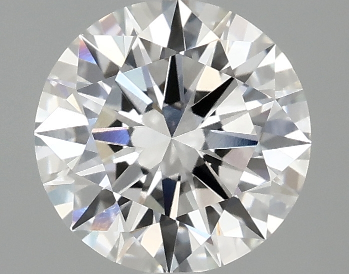 2.02ct round F/VVS1 lab-grown diamond, 8.23mm, IGI certified.