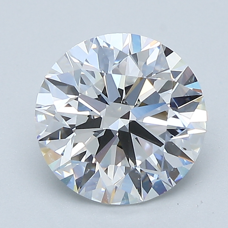 2.03ct round D/VS2 lab-grown diamond, 8.05mm, IGI certified.