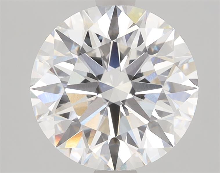 2.03ct round F/VVS2 lab-grown diamond, ID cut grade, IGI certified.