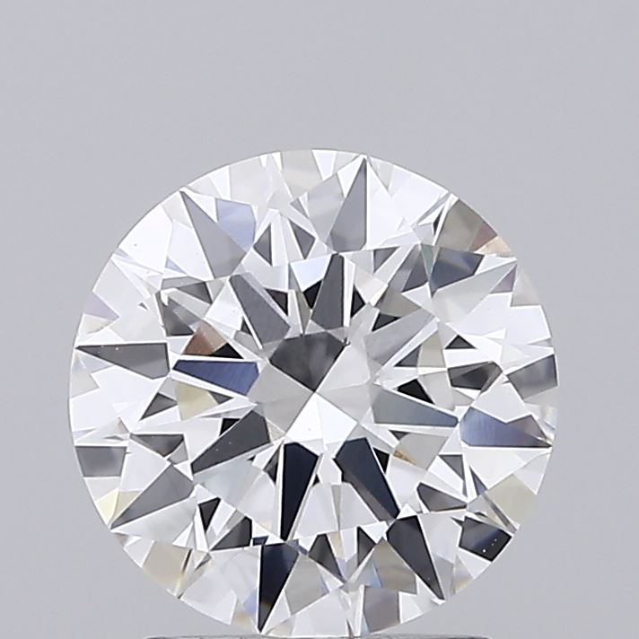 2.06ct round D/VS2 lab-grown diamond, 8.17mm, IGI certified.
