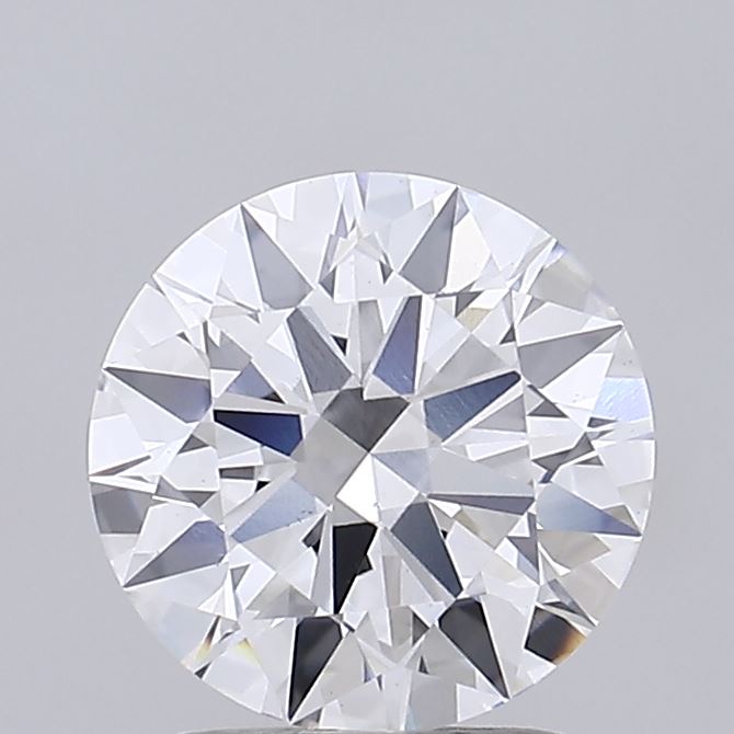 2.06ct round lab-grown diamond E/VS1, 8.22mm, IGI certified.