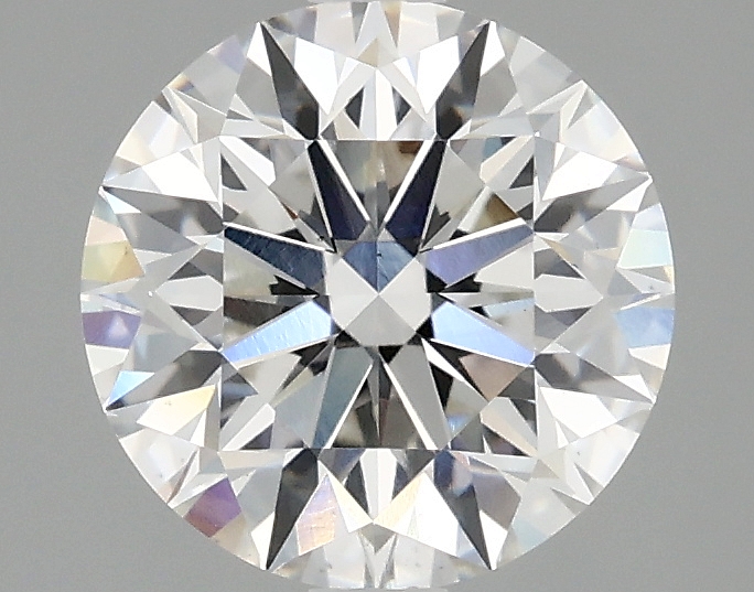 2.06ct round F/VS1 lab-grown diamond, 8.08mm, IGI certified.