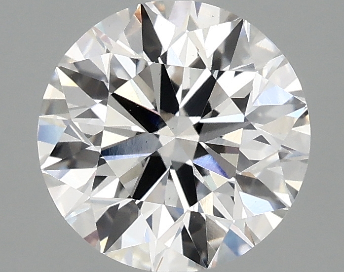 2.06ct round F/VS1 lab-grown diamond, 8.05mm, IGI certified.