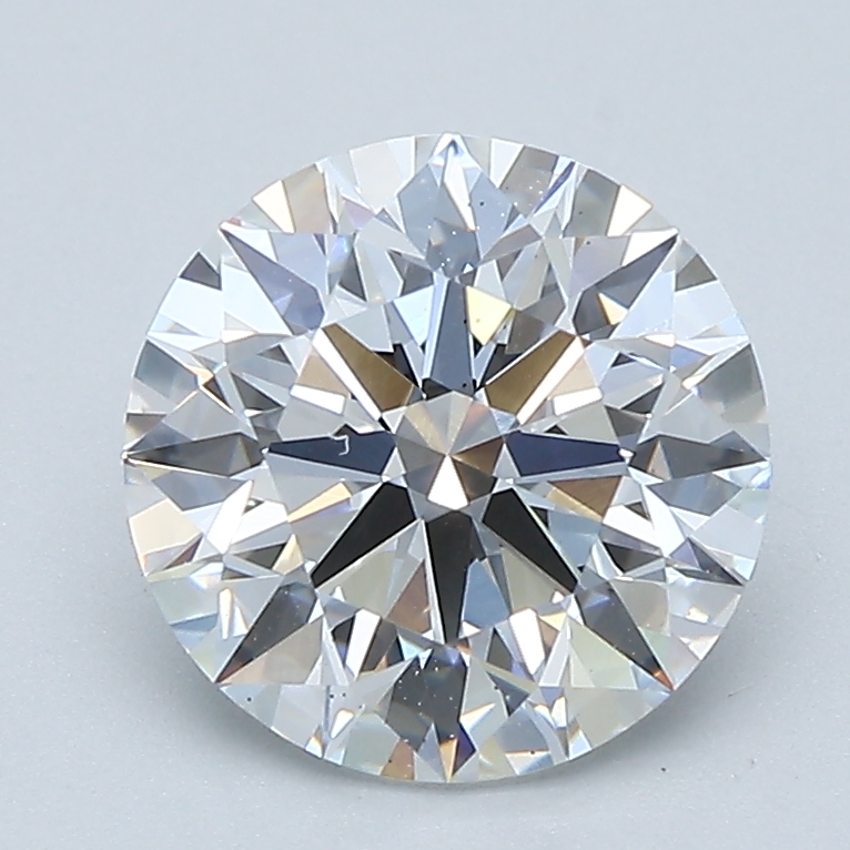 2.08ct round lab-grown diamond E/VS2, 8.15mm, IGI certified.