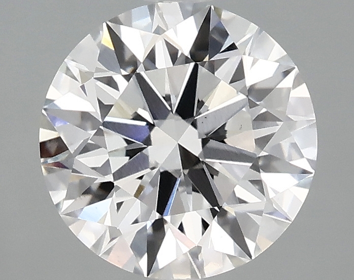 2.08ct round F/VS1 lab-grown diamond, 8.14mm, IGI certified.