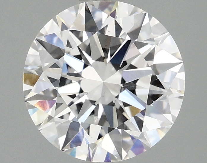 2.09ct round D/VS2 lab-grown diamond, 8.17mm, IGI certified.