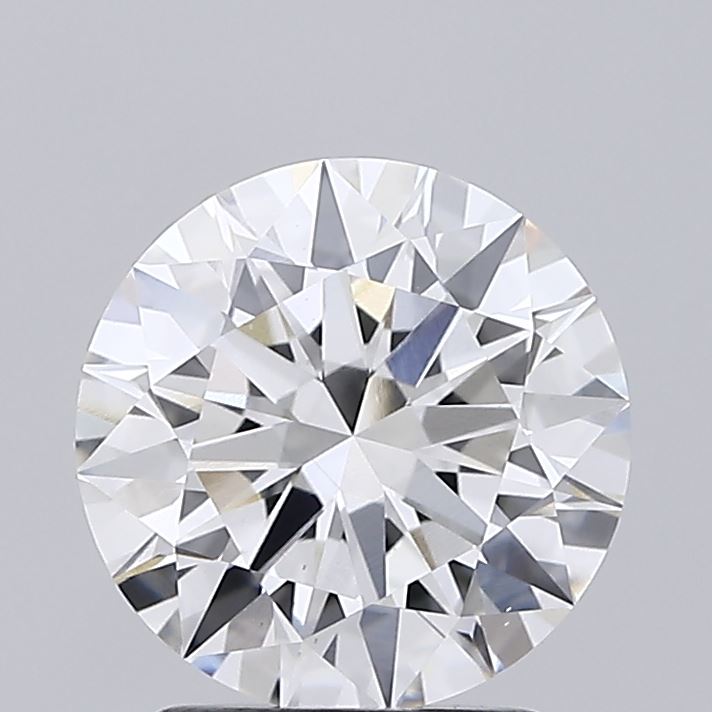 2.13ct round lab-grown diamond E/VVS2, 8.27mm, IGI certified.