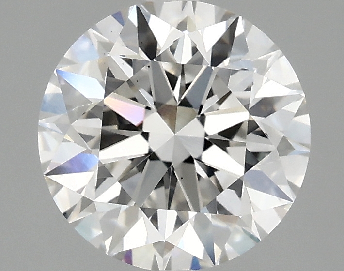2.13ct round F/VS2 lab-grown diamond, IGI certified, 8.15mm diameter.