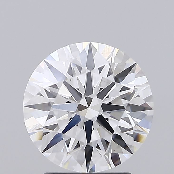 2.14ct round D/VS1 lab-grown diamond, 8.22mm, IGI certified.