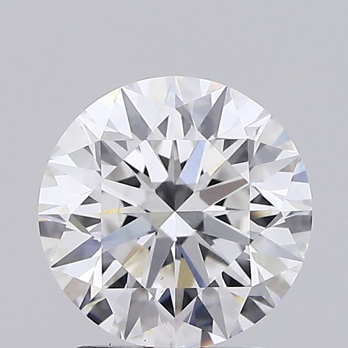 2.17ct round D/VS1 lab-grown diamond, 8.25mm, IGI certified.