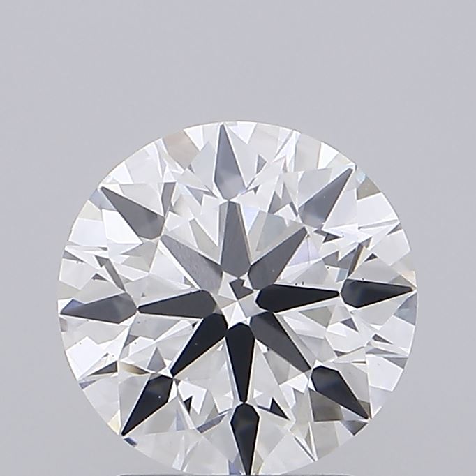 2.19ct round D/VS2 lab-grown diamond, 8.32mm, IGI certified.