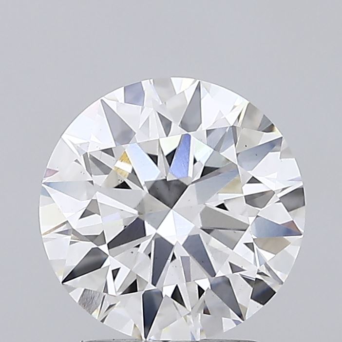 2.21ct round lab-grown diamond E/VS2, 8.35mm, IGI certified.