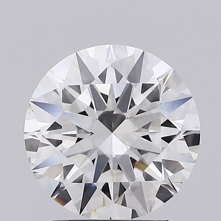 2.35ct round F/VS2 lab-grown diamond, 8.56mm, IGI certified LG677523798.