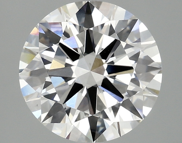 2.39ct round F/VS1 lab-grown diamond, 8.73mm, IGI certified.