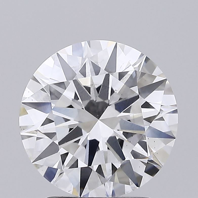 2.4ct round lab-grown diamond E/VS2, 8.59mm, IGI certified.