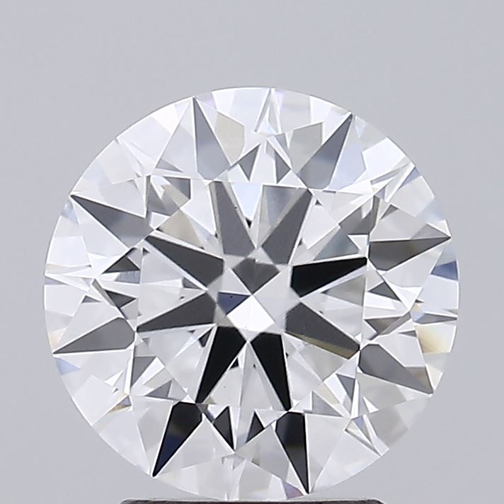 2.41ct round lab-grown diamond E/VVS2, 8.64mm, IGI certified.