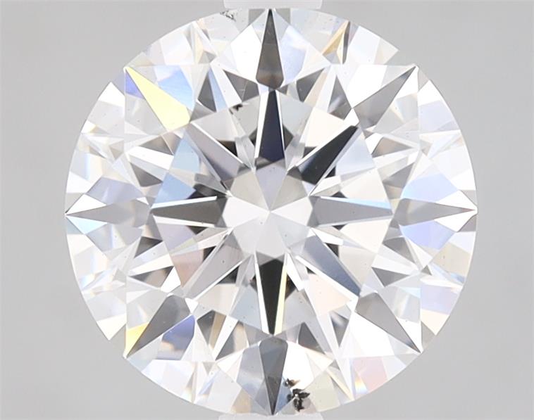 2.49ct round F/SI1 lab-grown diamond, IGI certified, ID cut grade.