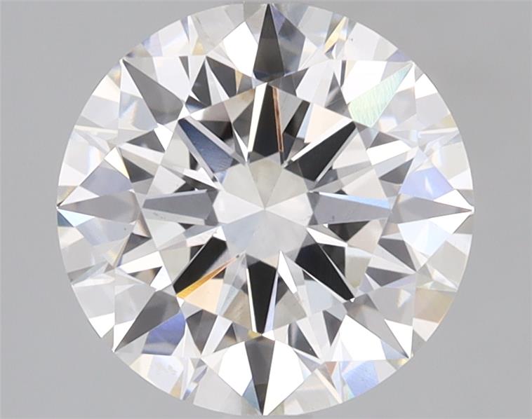 2.5ct round lab-grown diamond, G color, VS1 clarity, IGI certified.