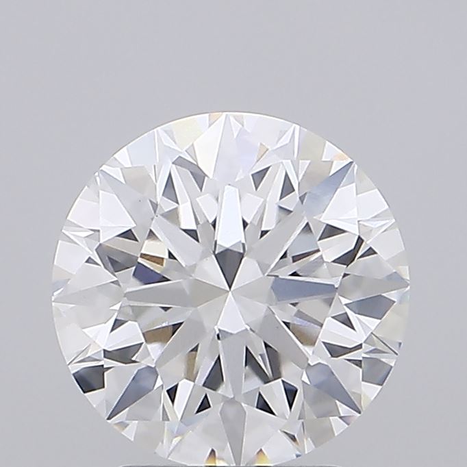 2.66ct round lab-grown diamond E/VVS2, 8.81mm, IGI certified.
